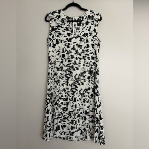 VINCE sleeveless 100% silk drop waist dress, sz 8